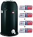 Produktbild Wesco Kickmaster 33-Liter Mülleimer schwarz + 56 Stück optimal passende Müllbeutel