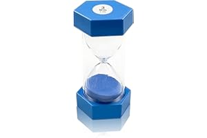 DREAM HORSEX Sanduhr, Kinderuhr, dekorative Sanduhr, Timer können in Klassenzimmern, Küchen, Wohnungen, Büros und auch als dekorative Timeruhr (3 Minuten, Blau)