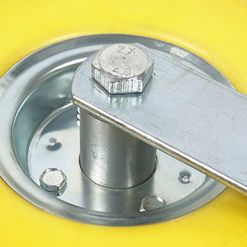 4-teiliges HSM PU Vollgummi Lenkrollen und Bockrollen Set 3.00-4 Transportrollen pannensicher Schwerlastrollen Ø 260 mm - 8