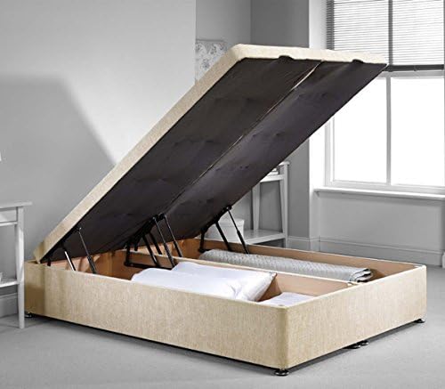 Richworth Ottoman Divan Bed Frame - Caramel Chenille Fabric - Single - 3ft