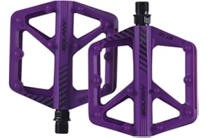 Kexpery Nylon Pedale DU Cuscinetto Sigillato Ciclismo Cuscinetti Pedali con Riflettore Sicurezza Pedali di Avvertimento MTB Accessori Bici