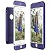 Produktbild CE-Link für iPhone 7 Plus Hülle Hardcase 3 in 1 Ultra Dünn 360 Full Body Schutz Schutzhülle Anti-Kratzer Elegant Stoßfest Hart PC Skin Rückdeckel Glatte Rückseite Bumper Handyhülle -- Blau