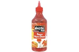 Sauce Aigre-Douce 455ML Exotic Food - Non-pimentée - Authentic Thai - Pour plats chauds et froids, facile à cuisiner (Lot de 2 bouteilles)