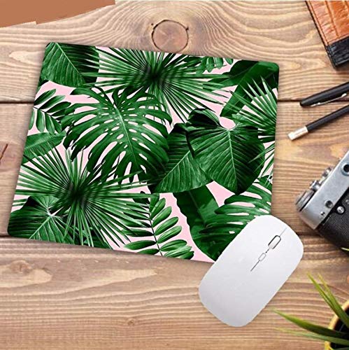 Preisvergleich Produktbild Gaming Mousepad Russland Meine Lieblings-Bananenstaude Grüne Blätter Mauspad Anime Computer Mat Naturkautschuk 22X18Cm