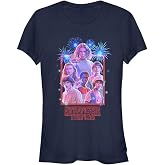 Stranger Things Ekip Fotoğrafı Bisiklet Yaka Tiş&ouml;rt Kadın