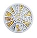 Sea Style Shell Starfish Mix Design Alloy Nail Art Rhinestone Studs Decoration Wheel Set DIY Beauty Charm Nail Tools