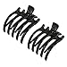 Set of 2 Black Crab Style Hair Claw Clip Clamp Grips Side Hair Clip For Hair Up-do Accessories By mytoptrendz®