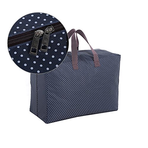 Harson&Jane Qualität wasserdichte 600D Oxford Tuch Raumspeicherbeutel Organisator für Umzug Haus home Bettwäsche organisieren (Marine) - 3