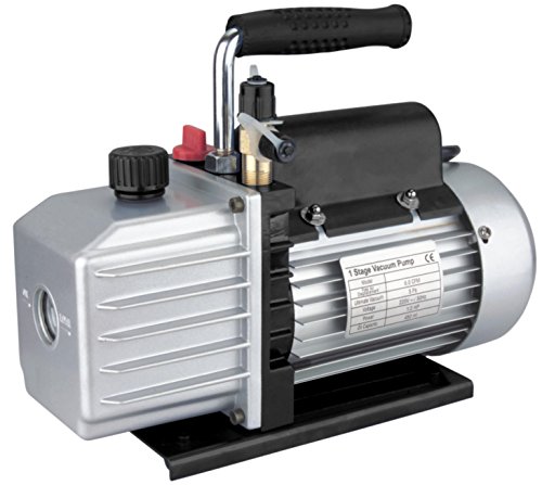 Kälte – Klima – Set TÜV Vakuumpumpe + Monteurhilfe + Schläuche, 51 – 57lt., R134a R407c R410a - 2