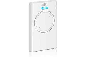 QUEVATI 1PCS Telecomando Cancello 2 Canali, 868 MHz Telecomando per Cancelli Compatibile con XT2 868 SLH LR, XT4 868 SLH LR, 2 Canali, Bianco