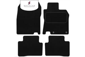 BCM Car Mats - Compatible with Nissan Qashqai 2014-2021 - Carpet - Fully Tailored Floor Mat - Anti-Slip Granulated Backing - Black Trimming - 4 Piece Non-Slip