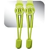 LOCK LACES Elastic self-binding laces Quick lacing system for children athletes adults and seniors - no shoe tying required - comfort fit and firm hold in one size.