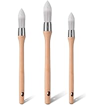 3er-Set Rundlackierpinsel - Präzisionspinsel Für Fenster, Türen & Wände