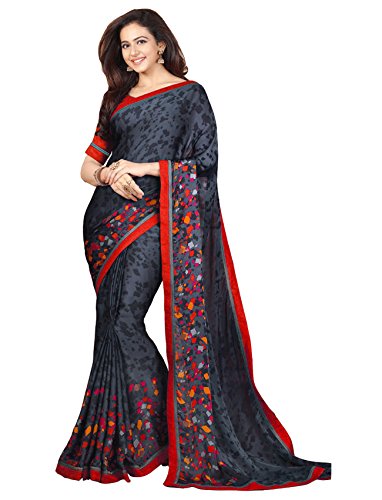 Vivera Womens Georgette Saree(VRRAKUL_BLACK77) RS.444 (82.00% Off) - Amazon