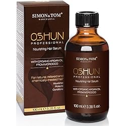 Simon & Tom – Serum nutritivo para controlar el encrespamiento y el pelo rizado – 100ML – Con Aceite de Argán Orgánico