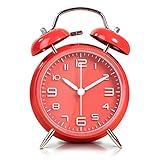 Geräuschlos: Hochwertige, weiche Sweep-Bewegung, geräuschloser Sekundenzeiger, geräuschlos, kein lästiges Ticken, der schleichende Sekundenzeiger schafft eine ruhige Schlaf- und Arbeitsumgebung.