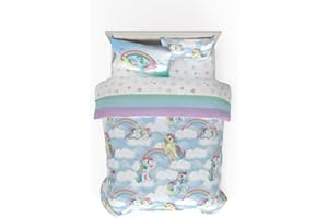Franco Collectibles My Little Pony Classic Retro Rainbow Bedding 7 Piece Super Soft Comforter and Sheet Set with Sham, Full, (100% Official Licensed Product)