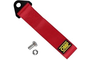 CISKHQR 1 Pièces Cordes de Remorquage en Nylon, Sangle de Remorquage de Voiture de Course, Sport Sangle de Remorquage, pour Véhicule Avant Arrière Pare-Chocs