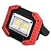 Produktbild PUAO Cob Außen Arbeitslampe, Tragbare LED Arbeitsleuchte Baustrahler Doppel-USB-Port, 20W 3-Modi Tageslicht für Baustelle Werkstatt Außen Umgebungen Caving Camping (Ohne Batterien)