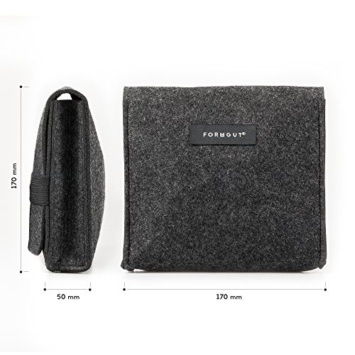 FORMGUT   Filz Aufbewahrungstasche  T  schchen  kleine Zubeh  rtasche f  r Accessoires  Maus Mouse  Handy  HDD  Kabel  Netzteil  Schminke  Kosmetik  W