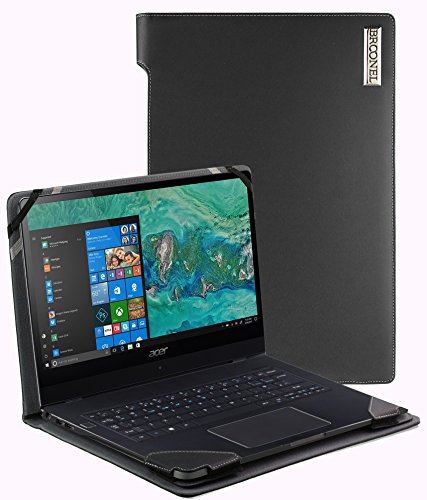 Broonel - Profile Series - Black Leather Luxury Laptop Case For The Acer Swift 7 SF713-51