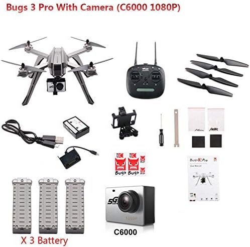 Blue-Yan Drones with Camera - Bugs 3 Pro B3PRO Drones Quadcopters Brushless Remote Control 1080P 5G wifi