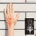 STENCILS TATTOO Mehndi TemplateTattoo Henna Designs 2 Sheets for Left and Right Hand - single use la019- for Henna Tattoo Glitter Tattoo Airbrush Tattoo
