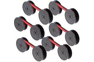 NIU MANG 6 Pairs Universal Typewriter Ribbon Twin Spool Black Red Calculator Ribbons Replacement Typewriter Ink Spool Ribbon