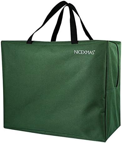 NICEXMAS Green Holiday Christmas Decoations Storage Bag for Artificial Christmas tree with Handles