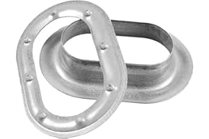 KR AGRAR Set 20 x Ovalöse | 42 x 22 mm | Anhänger | Bolzen | Ladebordwand | Laderampe | Bordwand | Wand | PKW | Sicherung | Rampe | Verkehr | Öse | oval