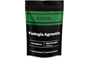 NATRAL Fadogia Agrestis 10,000mg Equivalent - 120 Vegan Capsules | High Potency Natural Performance & Sports Supplement | Muscle Building & Recovery Support