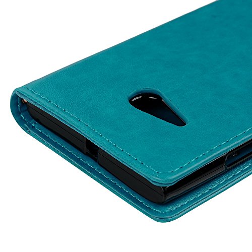 Nokia 730 H  lle Badalink Nokia 730 UltraSlim Schutzh  lle Leder PU Handyh  lle Handytasche Wallet Case St  nder Handyhuelle Cover f  r Nokia 730