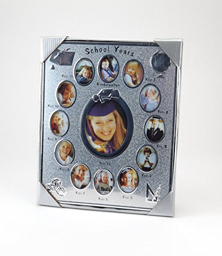 Hugs & More School Years Keepsake Photo Frame (Silver Shimmer)