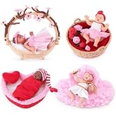 Mini Baby Tatlı Kalpler S&uuml;rpriz Paket MNB22000 &Ouml;zel Kalp Kaps&uuml;l İ&ccedil;inde Ultra Ger&ccedil;ek&ccedil;i Mikro Bebek ve Tematik Oyun Aksesuarlar