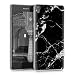 Produktbild kwmobile Hülle für Sony Xperia E5 - TPU Silikon Backcover Case Handy Schutzhülle - Cover klar Marmor Design Schwarz Weiß