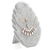 2. Color: Gris Colgante de joyería para collares para mostrador de mostrador de joyería (color: gris)