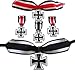 Produktbild FUL Elite Eisernes Kreuz Deutschland Militär Medaille Kollektion 5 x Awards ersten Weltkrieges 2. Weltkrieg Hochwertige Reproduktion
