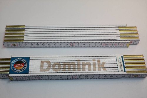 Preisvergleich Produktbild Zollstock mit Namen DOMINIK Lasergravur