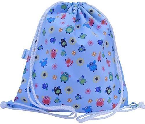 Owl Toddler Swim Bag Drawstring Backpack PE Bag