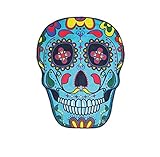 Omiky® - Tapete Hippie para colgar en pared, 1 pieza: Toalla Playera, Cubierta de Bikini, Mantel de Picnic, Esterilla de Yoga, Mantel de Mesa, Sabana de Cama., poliéster, Colorful Skull, 150*120cm/59*47'