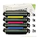 Produktbild 5er Set Mehrwegtoner remanufactured Toner ersetzt CE270A CE271A CE272A CE273A 650A XXL für HP Laserjet Enterprise CP 5520 M 750 Duplex Netzwerk XH 2X Black 1x je Cyan, Yellow, Magenta