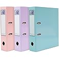 Oxford A4 Lever Arch Files, Pastel Colours, Pack of 3 Folders : Amazon ...