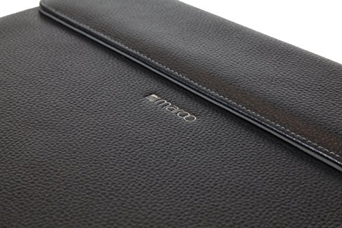 Maroo Executive Pebbled Sleeve für Microsoft Surface Book (alle Versionen) in schwarz – von Microsoft zertifizierte Schutzhülle [Echtleder | Außentasche | Fach für Surface Pen | Weiches Innenfutter | Magnetische Frontklappe] – MR-MS2010 - 8