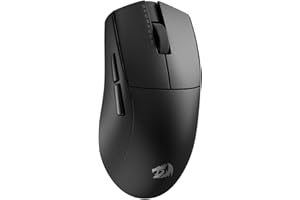 Redragon M916 PRO - Ratón inalámbrico para juegos (3 modos, 49 G, ultraligero, 26 K DPI, mango ergonómico, teclas totalmente programables, software compatible con asignaciones de teclas y DPI
