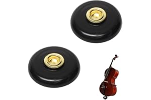 Smavles Cello Matte 2 Pcs Cello Anti-Rutsch-Matte Cello Pad für Cello Instrument Ende Pin Ständer Halter Bodenschutz Zubehör