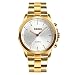 Produktbild Herren Armbanduhr Edelstahl-Quarz-Uhr Classic Business Komfort-Sport, Bluetooth, SOS Hilfe, Call Alert, Fernbedienung Schießen, Analog Smart Watch