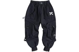 Yujun Pantaloni Techwear Nastri Hip Hop Pantaloni Cargo Tattici Uomo Casual Lettera Ricamo Streetwear Pantaloni Sportivi da Ballo Pantaloni Maschili