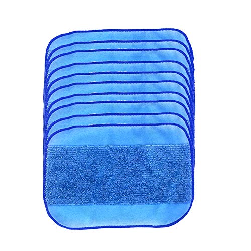 ARTUTE 10PCS / Set Panni per Stracci Panni per Stracci in Microfibra Mop Pad Lavabili e riutilizzabili Adatti per iRobot 380t 320 4200 5200C -Blu