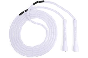 ELEVATE ROPE Elevate lina profesjonalna zroszona skakanka - regulowana 3 m, wysokiej jakości koraliki i lina poliestrowa - do freestyle, cardio i sztuczek, nadaje się do wszystkich poziomów i użytku wewnątrz/na