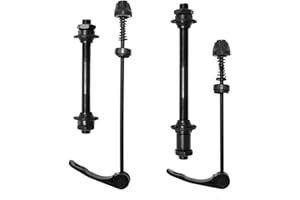 Hoypeyfiy 4pcs Bicycle Quick Release Bike Hub and Rear Axle Hollow Shaft Set for Road Mountain Bike MTB